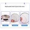 Soil Sifter Set Stainless Steel Sieve Frame with 5 Mesh Sieve Pans