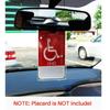Handicap Parking Placard Holder, Transparent Disabled Parking Permit Placard Protective Holder Cover (Set of 2)