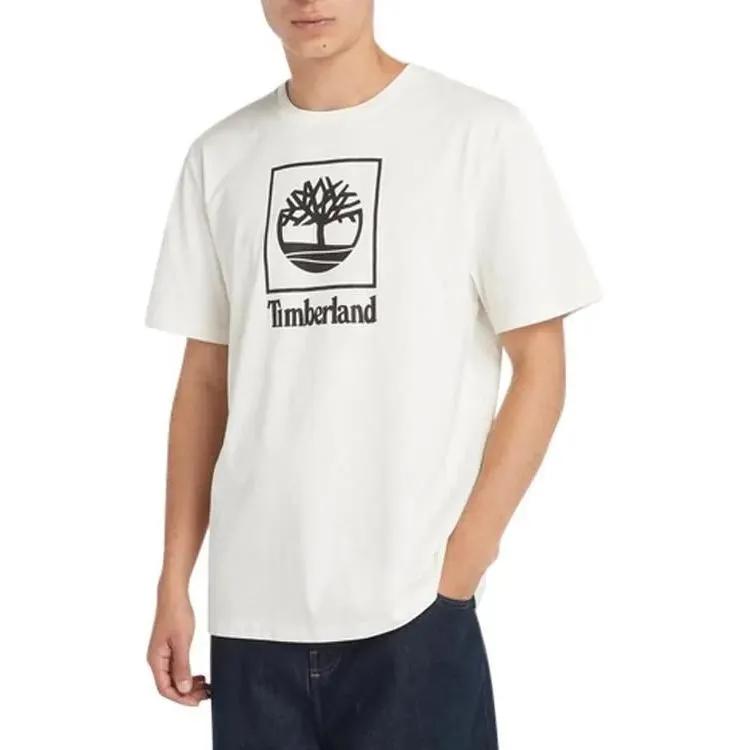 Timberland SS24 T Shirt Unisex Vintage White (Unisex) T-Shirts A41G5 CM9