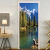 Sea Beach Door Decoration Stickers Bedroom Entrance Boys Girls Room 3d Wallpaper Natural Scenery Self-adhesive Home Wall Decals