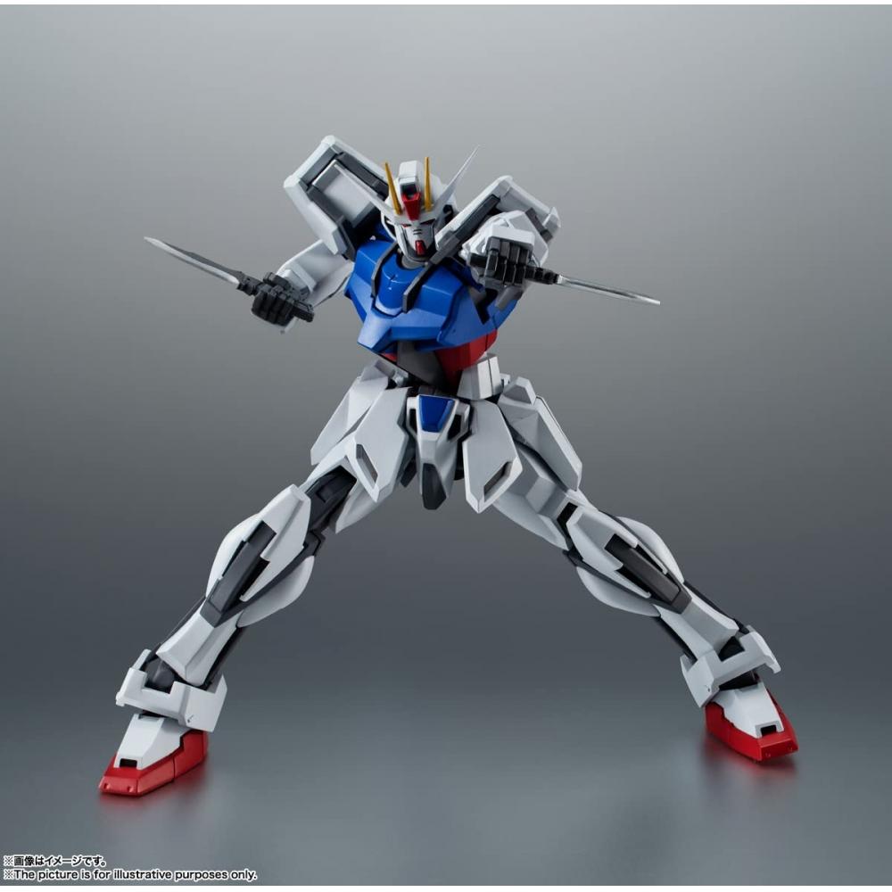ROBOT Spirits SIDE MS Mobile Suit Gundam SEED GAT-X105 Strike Gundam ver. АНИМЕ. (Версия для перепродажи) приблизительно. Подвижная фигура толщиной 125 мм, окрашенная из ПВХ и АБС-пластика