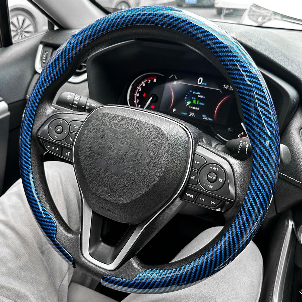 For Suzuki Steering Wheel Cover Carbon Fiber For Swift Vitara S-Cross Dzire Baleno Ertiga Alto Jimny Carry Car Accessories