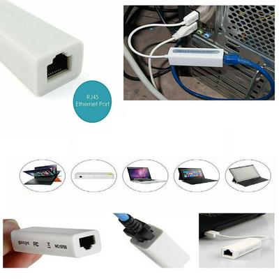 Кабель-переходник Ethernet с USB 2.0 на RJ45 LAN для ноутбука MacBook Air