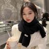 Soft Long Thickened Neckscarf Cold-proof Winter Warmer Scarf Couple Knitting Wool Scarf  Outdoor