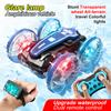New LED Amphibious RC Car Dual Remote Control Waterproof Stunt Car Double Side Flip Drift Drive 360 ° Rotation Rc Cars Kids Toy Gift