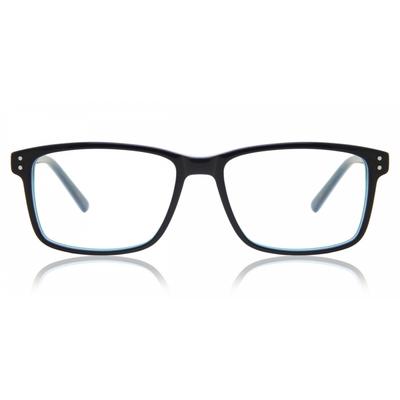 Прямоугольные очки с полной оправой синего цвета из коллекции Smartbuy Coby A85f, модные, унисекс