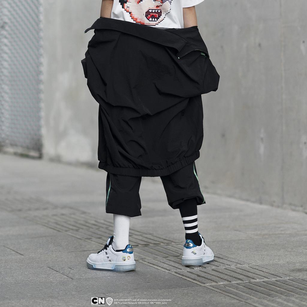 Asics Rick And Morty X Court Mz Ретро Повседневные Низкие Кроссовки Унисекс Кроссовки Белый Синий 1203A197-100