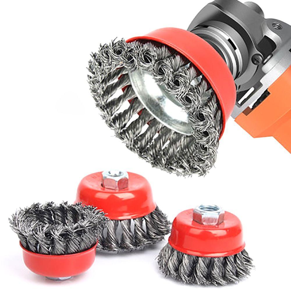 Очистка ржавчины, проволочная щетка для удаления ржавчины, угловая шлифовальная машина, чашка, абразивная щетка, абразивный инструмент