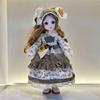 Pretty 30cm Doll Clothes Retro Style Doll Dress Trendy 1/6 BJD Doll Outfit Set  (No Dolls or Shoes)