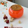 Shuangi Ceramic Persimmon Storage Jars - Set of 4