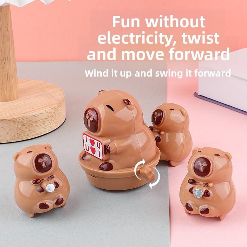 Капибара Заводная Магнитная Игрушка с Машинкой-Каталкой для Игры Малыша и Развития Мозга