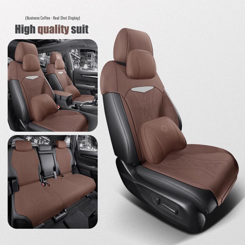 Универсальный замшевый чехол на сиденье для Dongfeng Honda CR-V - Полузакрытый, Четыре сезона, 2023