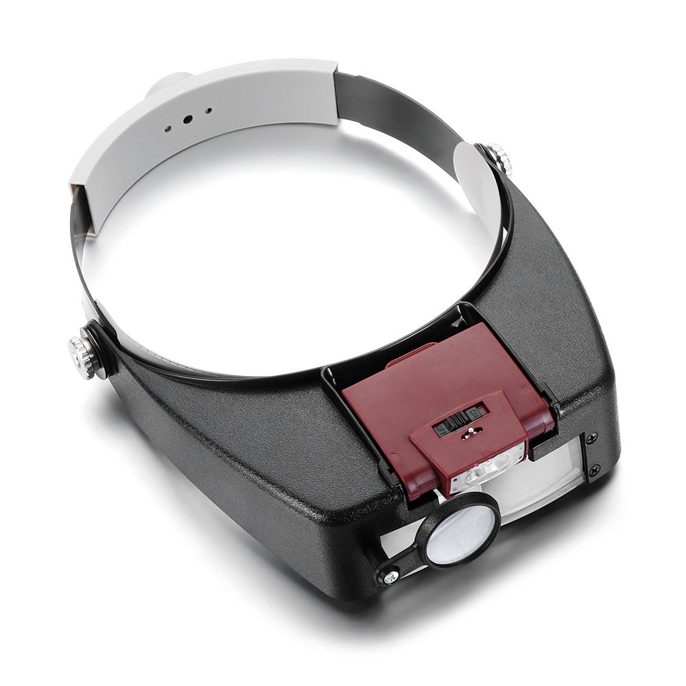 Легкий козырек Светодиодная подсветка Ювелирные инструменты Ювелирная лупа Увеличительные очки Ремонтная лупа