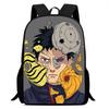 Детский мультяшный рюкзак NARUTO, 15 дюймов, с удобными регулируемыми лямками, для школы и повседневного использования, для мальчиков и девочек 6-11 лет