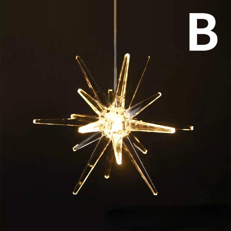 10 Люстра с каплями воды, люстра с морским ежом, свадебный реквизит на Рождество, светодиодные декоративные светильники