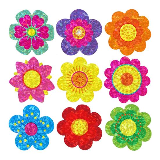 500Pcs/Set Seal Sticker Waterproof Tear-Proof Self-Adhesive Gift Wrap Flower Decals Classroom Reward Gifts Cards Scrapbooking Party