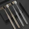 Gold Silver Dental Brushes Luxury Adult Tooth Brush Oral Care Manual Toothbrush  Family Oral Care