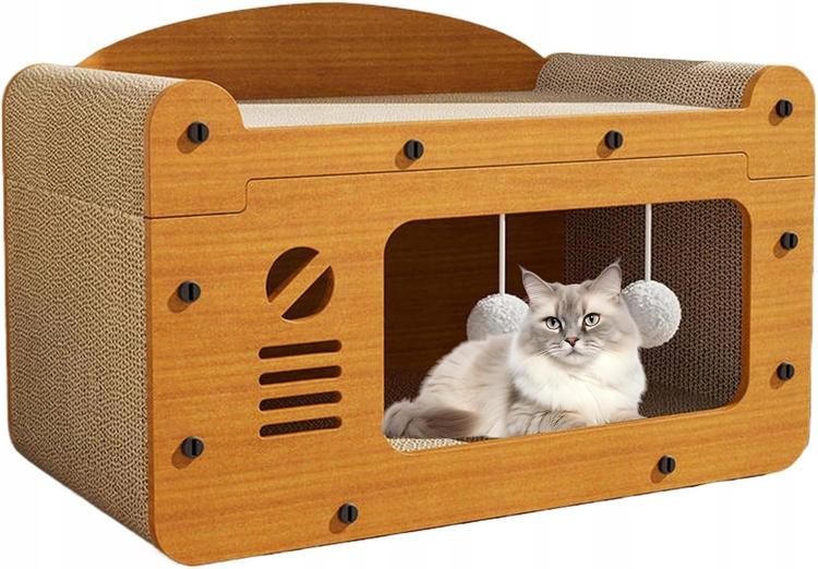 Ecarla Legowisko Domek Dla Kota 30X56X30Cm Kot18