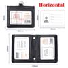 2022 NEW Formal US Reporter Police Agent ID Badge Business Work Card Holder Neck Lanyard Genuine Leather id card holders Case High Office Supplies