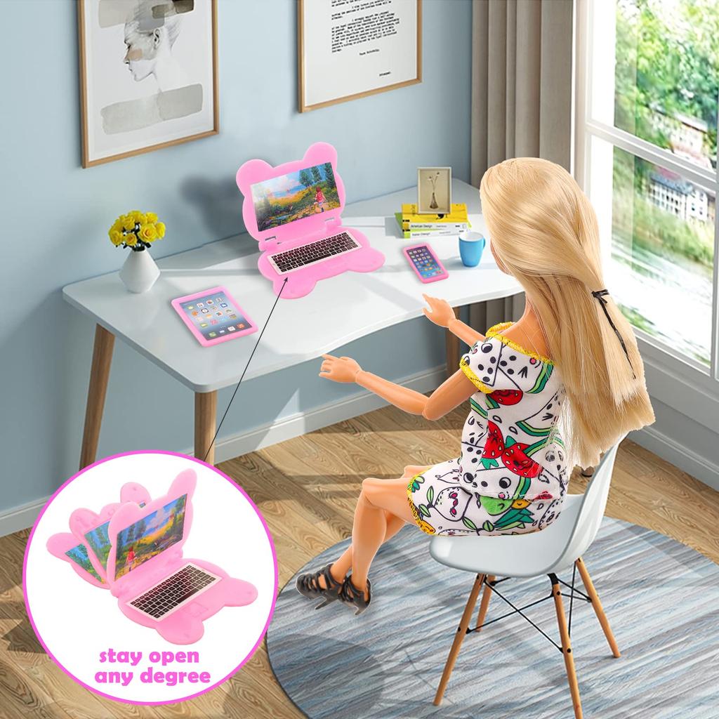 Barwawa Doll Clothes 30cm Doll Clothes Doll Dresses 52 Sets 3 Clothes 14 Dresses 3 Swimsuits 10 Pairs Shoes Computer Hanger and 22 Accessories for