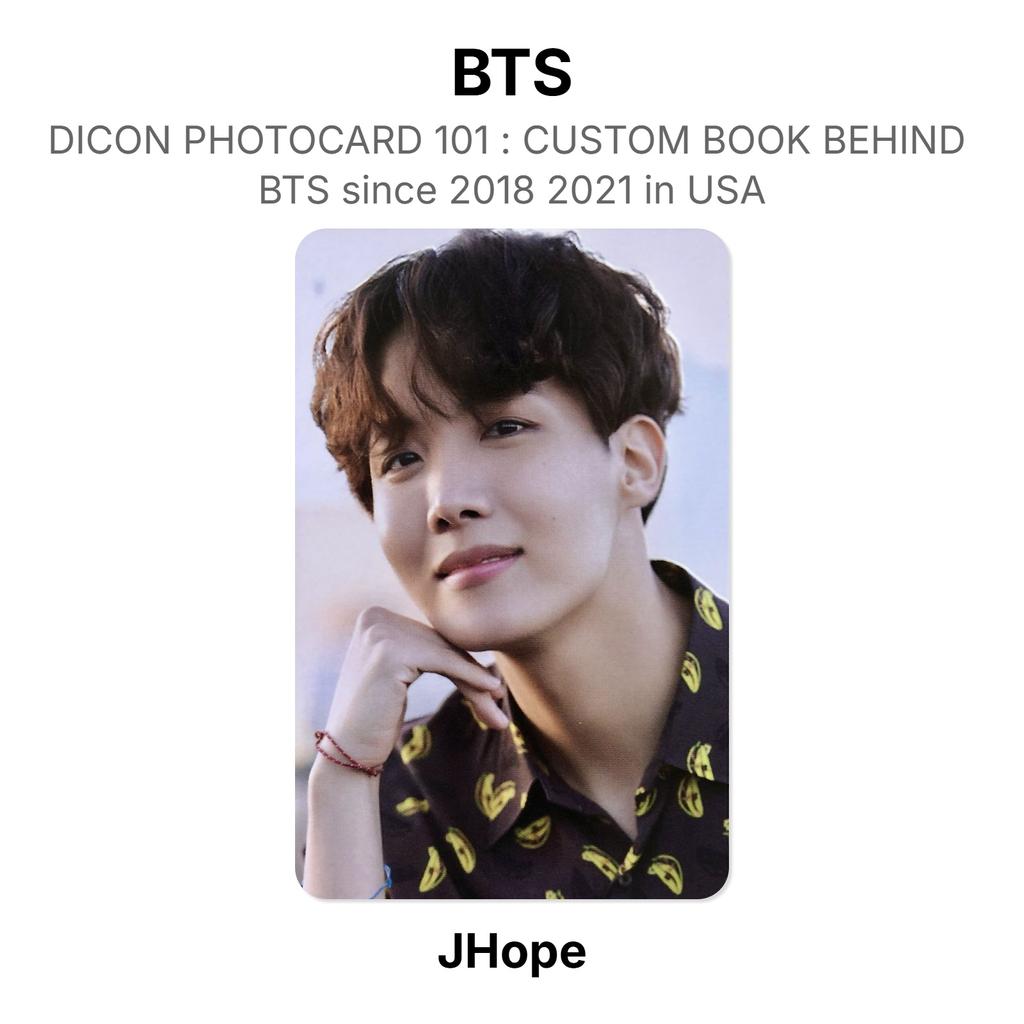 BTS DICON ФОТОКАРТА 101 : КАСТОМНАЯ КНИГА ПОСЛЕ BTS с 2018 по 2021 год в США Официальная фотокарточка
