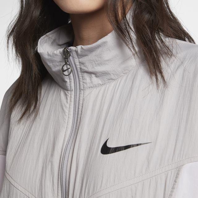 Nike Винтажная спортивная куртка на молнии, мужские куртки, серая CN6918-059