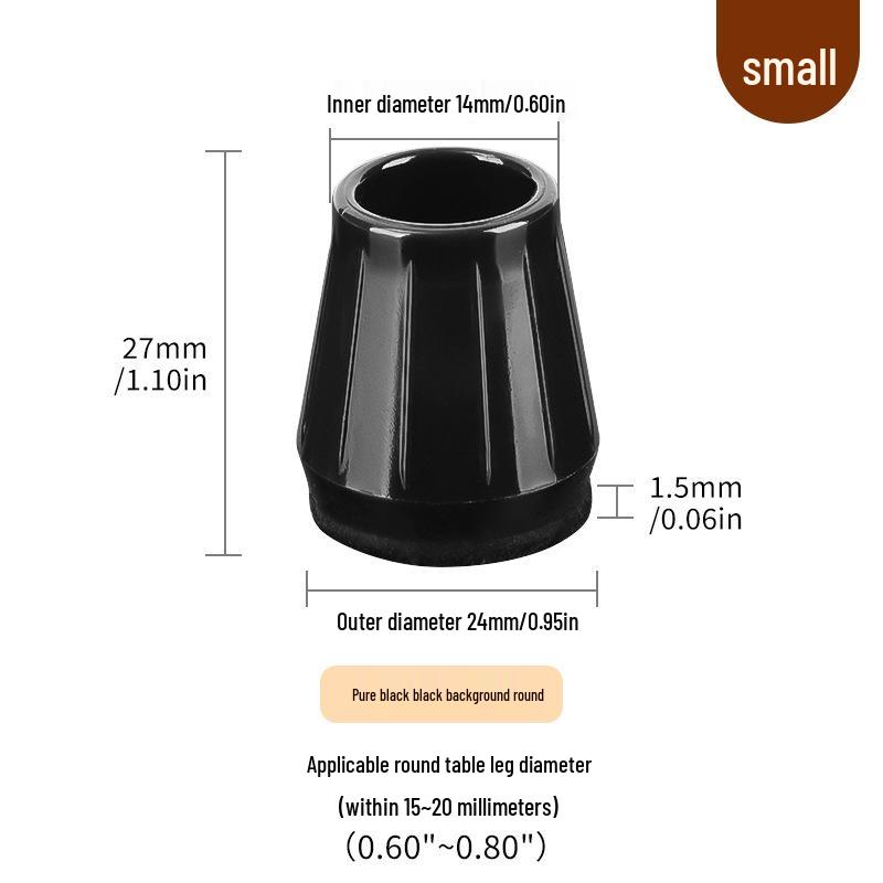 Силиконовые накладки на ножки стульев с фетровыми накладками - Защита мебели и снижение шума