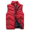Men Autumn Winter Fashion Stand Collar Color Waistcoat Vest Jacket Top Coat