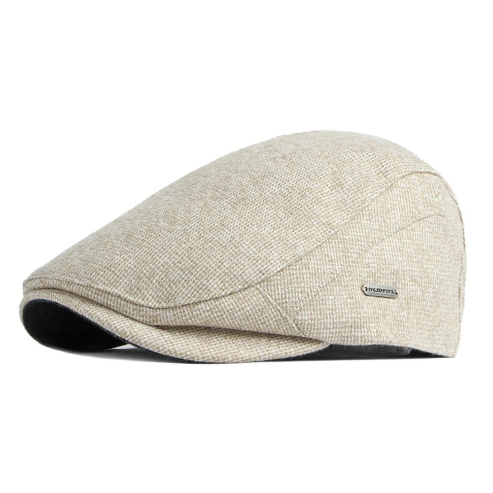 Fashion Winter Beret Hat Thick Warm Casual Newsboy Hat Soft Retro Leisure Visor Cap Men Women