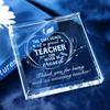 Heartfelt Teacher Appreciation Gifts: Acrylic Table Centerpiece/Paperweight. For Dance/Art Teachers – Thank You Keepsake.