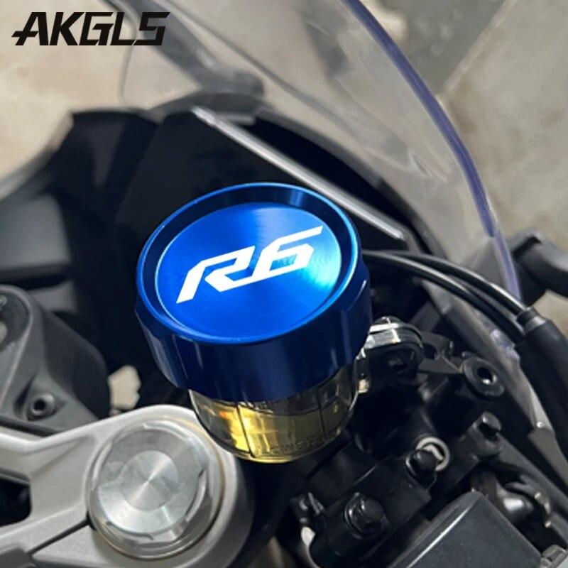 Front and Rear Brake Fuel Tank Cap and Filler Cap Protection Accessories For Yamaha R6 YZF R6 Yzfr6 YZF-R6 2010- 2022
