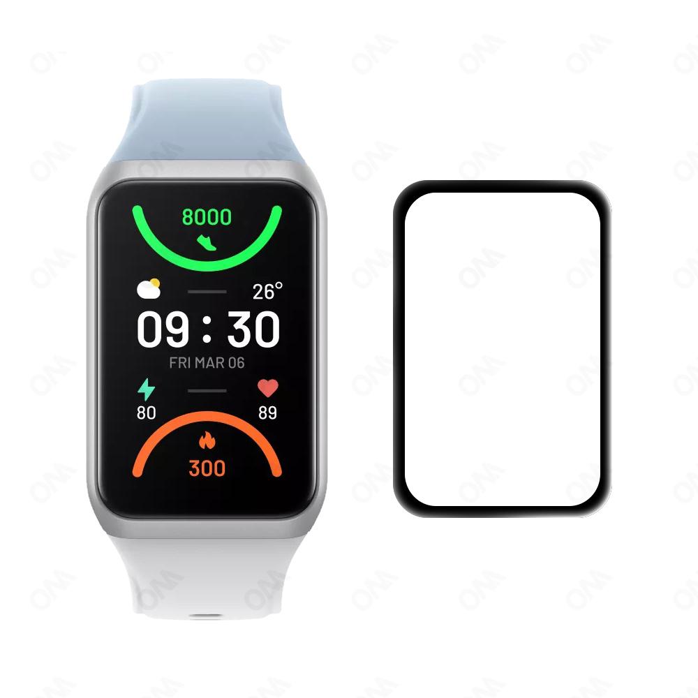 100% Brand New High Quality 5 Pieces 5D Curved Screen Protector For OPPO Band 2 Smart Watch Full Cover Protector Accessory (Non-Glass)