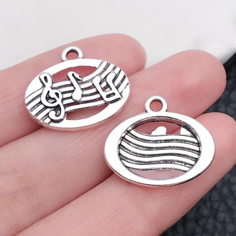 Vintage Music Instrument Charms Alloy Pendant DIY Bracelet Necklace Keychain Craft Jewelry Supplies