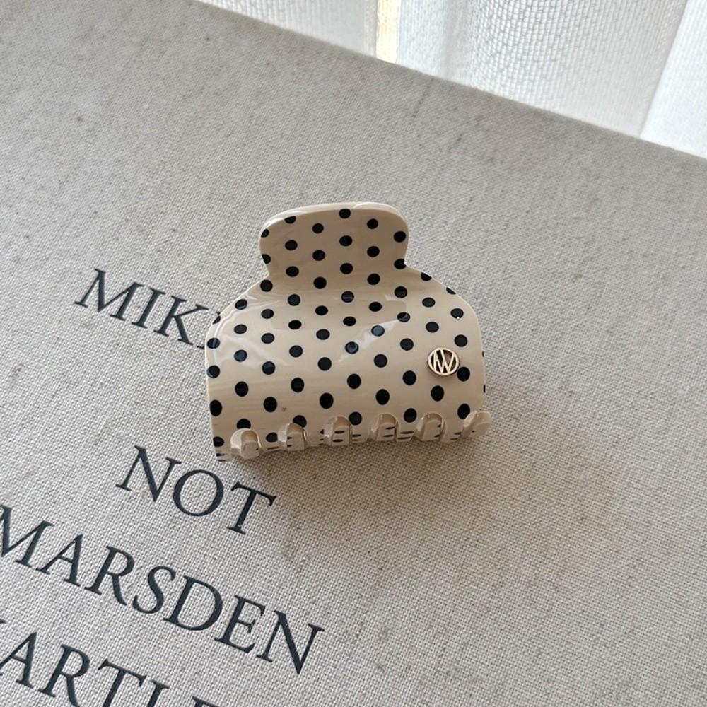 Retro Style Hair Claw Clip Polka Dot Pattern Decorative Hair Clip Fashion Claw Hair Clip Gifts