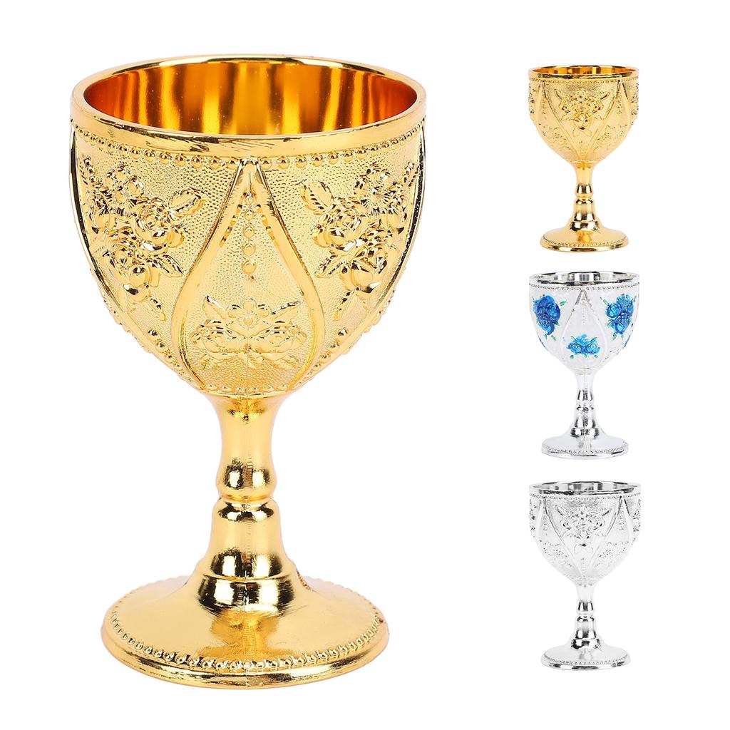 30 мл металлический бокал для вина с резной розой, тисненый кубок, украшение для домашнего бара, путешествия, свадьбы, вечеринки