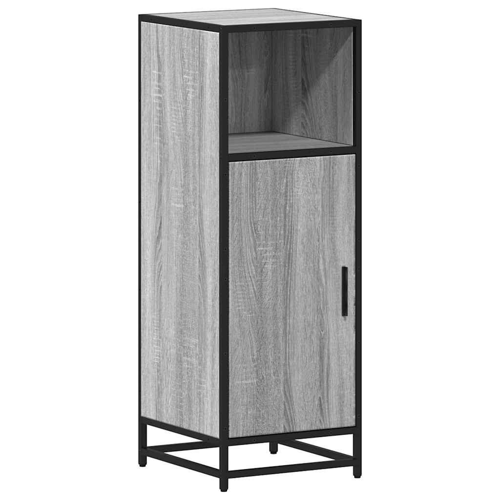 Vidaxl Szafka Łazienkowa Sonoma Szara 35X37,5X100 Cm Drewno Klejone