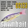Cross-border Stainless Steel 23cm 105g Multi-Section Simulation Soft Tail Lure Faked Bait SwimBait Crank Lure Hooks Trout Bass