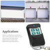 Metal Push Button Garage Door Remote Controller 433MHZ Gate Opener Remote Universal 4 Buttons Garage Door Opener Transmitter