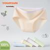 Yiershuang Women's Antibacterial Cotton Briefs 5-Pack