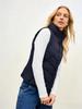 Spot Goods Women's European and American Autumn/Winter Stand Collar Cotton Padded Vest Jacket