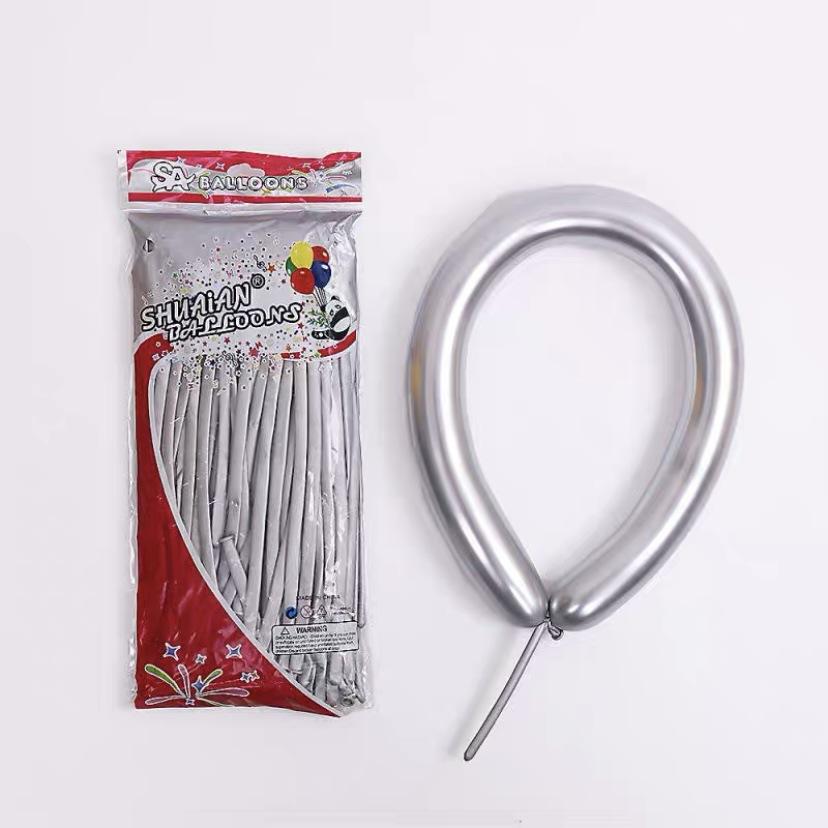 1.8G Metal Strip Magic Balloon, Thickened 1260 Creative Weaving Modeling Variable Decorative Balloon