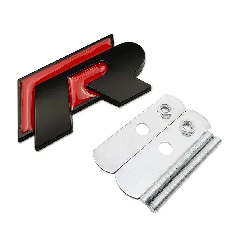 Metal Car Front Grille Emblem Rear Trunk Badge Sticker Decals Styling Accessories