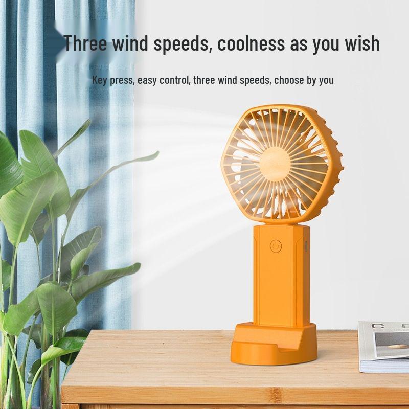 Rechargeable Mini Handheld USB Fan - Ultra-Quiet for Dorms & Offices
