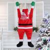 Christmas Hanging Santa Suit From On The Gutter Roof Outdoor Decoration Big 5.5FT 170cm