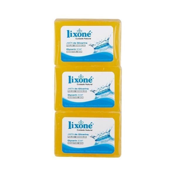 Savon - Lixoné - Glycérine Naturelle - 3 uds - Hypoallergénique - Mixte