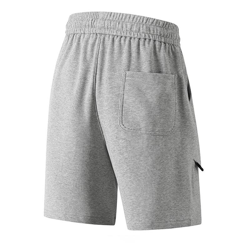 Летние мужские повседневные шорты из дышащего хлопка с завязками на талии, свободные спортивные шорты для мужчин, для тренировок в спортзале, короткие штаны