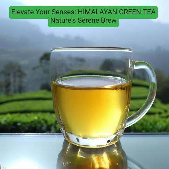 TEA SENSE Himalayan Green Tea | Sweet Aftertaste | Loose Leaf | 100 Gm | Brew In 2-3 Minutes | 50+ Cups