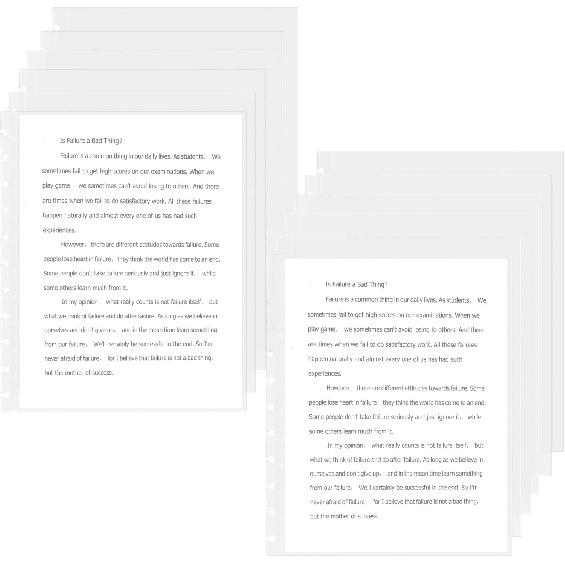 50 шт. прозрачных протекторов для листов, протекторов для страниц 8,5 x 11, прозрачных протекторов для папок-колец, протекторов для листов на кольцах для папок с кольцами, для формата Letter