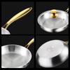 316 Stainless Steel Frying Wok Universal Cooking Pot Household Steak Skillets  Induction Cooker