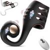 Penis Ring Vibrator,Vibrating Cock Ring Sleeve Vibrator Male Sex Toys, 10 Modes Remote Control Penis Sleeve, Clit G-Spot Vibrators Men